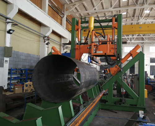 son şirket davası hakkında Indonesia Customer Purchases CMC 340/12000 High Mast and Mono Pole Shut Welding Machine for 12m Poles