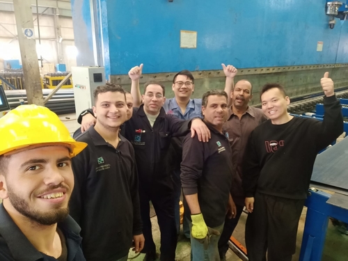 Latest company news about Mısır'da 2-WE67K-650/6000 tandem abkant presin montajı ve devreye alınması başarıyla tamamlandı