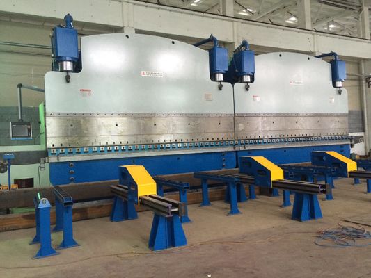 CNC Tandem Hidrolik Baskı Frenleri 2X1200Ton Çalışma Gücü ve 2X6250mm Masa Uzunluğu ile Uzun Servis Süresi