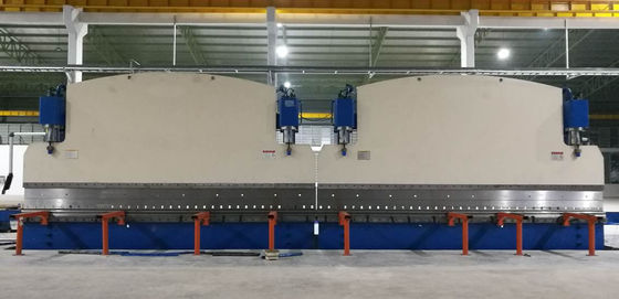 CNC Tandem Hidrolik Pres Fren 320 Ton İş Gücü ve 6000 mm Masa Uzunluğu ile DELEM DA53T CNC Sistemi