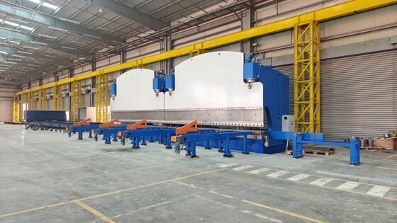 CNC Tandem Hidrolik Baskı Frenleri 2X1200Ton Çalışma Gücü ve 2X6250mm Masa Uzunluğu ile Uzun Servis Süresi