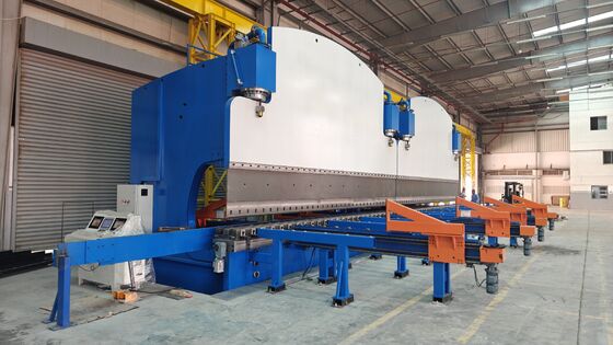 CNC Tandem Hidrolik Baskı Frenleri 2X1200Ton Çalışma Gücü ve 2X6250mm Masa Uzunluğu ile Uzun Servis Süresi