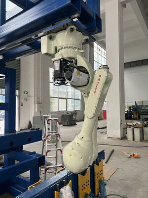 Beyaz Otomatik Robot Kaynak Makinesi Robotik Lazer Kaynak