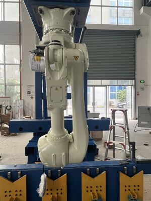 Beyaz Otomatik Robot Kaynak Makinesi Robotik Lazer Kaynak
