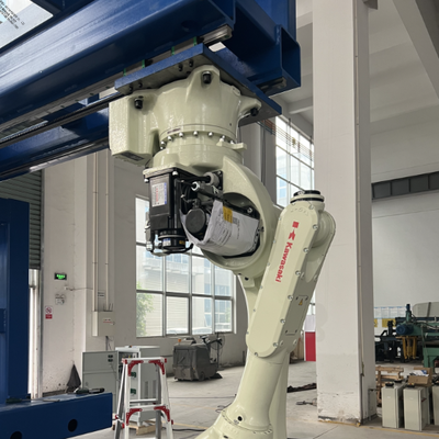 Beyaz Otomatik Robot Kaynak Makinesi Robotik Lazer Kaynak
