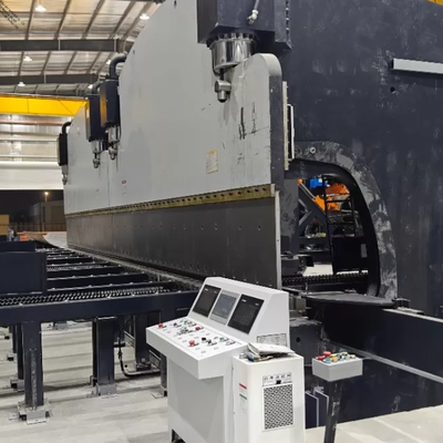 CNC Tandem Hidrolik Pres Fren 320 Ton İş Gücü ve 6000 mm Masa Uzunluğu ile DELEM DA53T CNC Sistemi