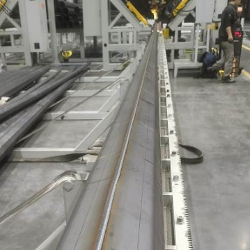 CNC kutup kapanma kaynak makinesi. 12m Pulse MIG Sokak Işık Kutbu kaynak makinesi.