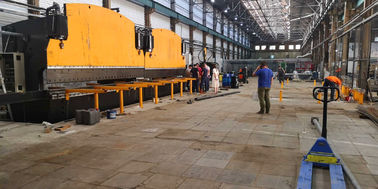 Çifte bağlantılı CNC hidrolik plaka bükme makinesi ışık direği üretim hattı için