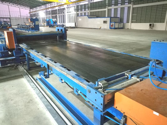 Ekonomik yüksek direk ışık kutup üretim hattı / Işık kutup için 12000mm Kesme Makinesi