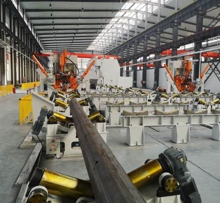 Maksimum çapı 500mm 12000mm 5G İletişim direği için Işık direği kapalı kaynak makinesi