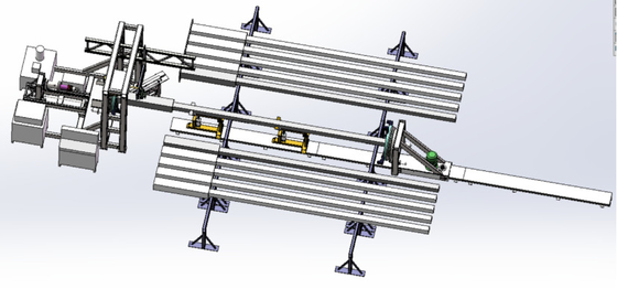 Robotik kaynak makinesi, ışık direği için CNC kapı çerçeve kesme makinesi