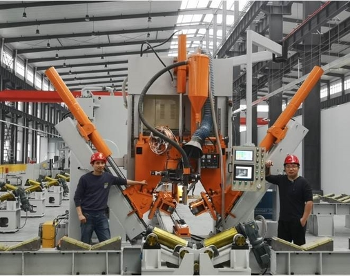 Good price Yüksek Direk Monopole için Model HM800-14000 Işık Direği Kapatma Kaynak Makinesi çevrimiçi